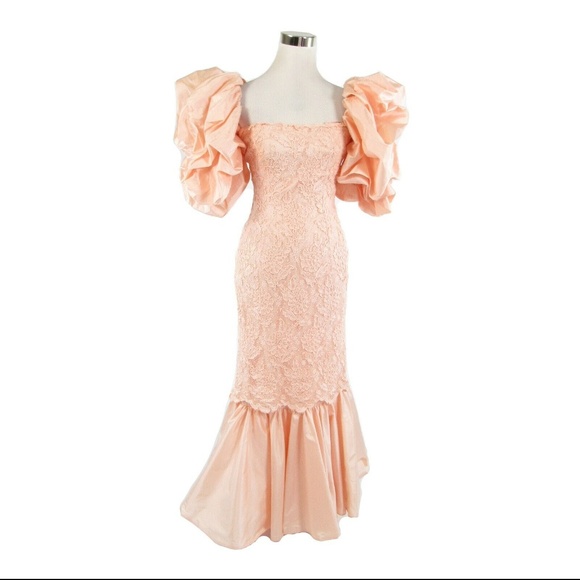 Cache Dresses & Skirts - Caché pink silk vintage gown dress 6 XS